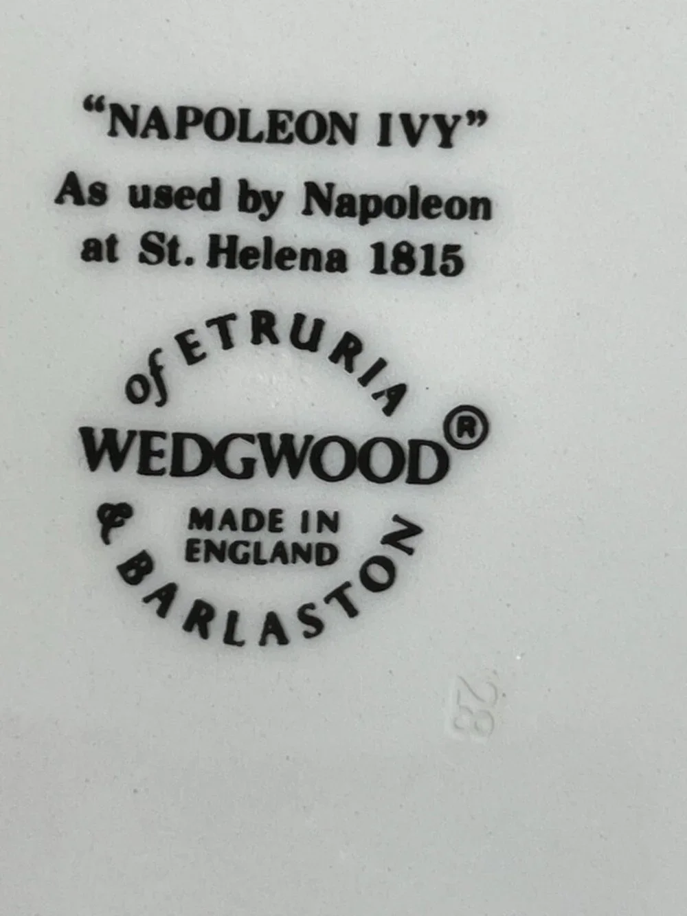 3 Vintage Wedgwood Napoleon Ivy 6